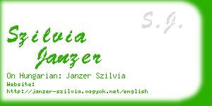 szilvia janzer business card
